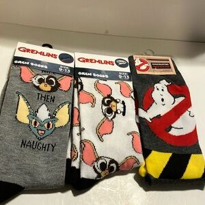 Ghostbusters‎ and Gremlins Crew Socks Set